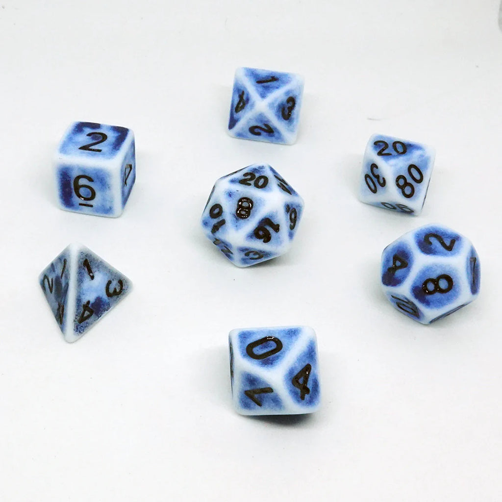 Dice Chronicle Cards Dice Set 'Sodalite' Resin Tabletop Games Pty Ltd