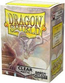 Card Sleeves: Dragon Shield - 100 Box Non Glare "Standard" Clear (63mm x 88mm)