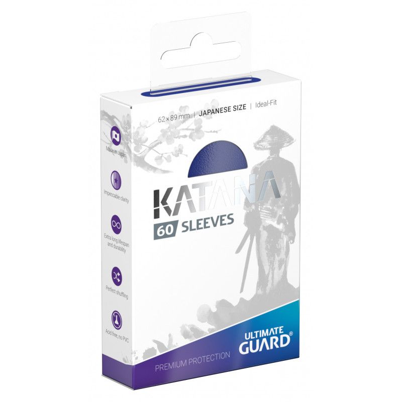 Card Sleeves: Ultimate Guard - Katana Japanese Size (62 x 89 mm) Blue   Tabletop Games Pty Ltd