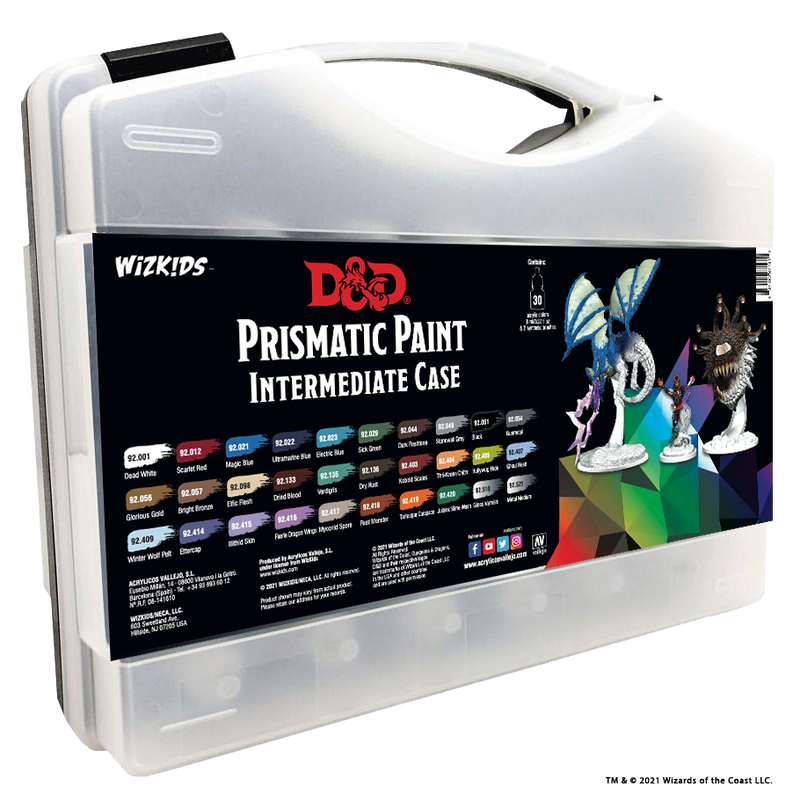 WizKids Premium Paints: D&D Prismatic Paint Intermediate Case by Vallejo