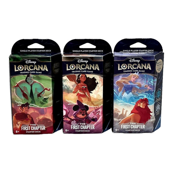 Disney Lorcana: The First Chapter Starter Decks (Three Decks)