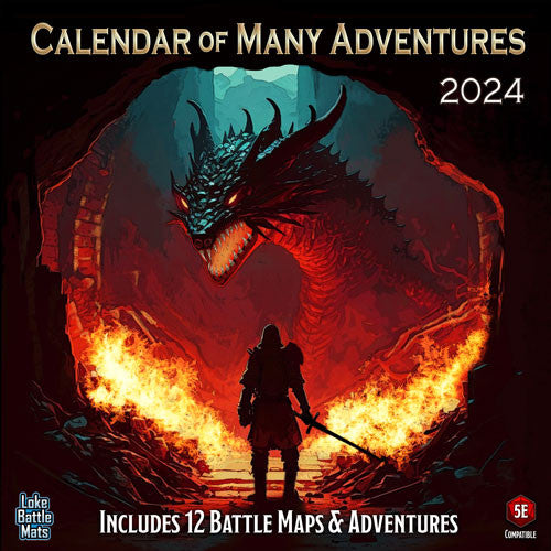 Calendar of Many Adventures (2024) Tabletop Games Pty Ltd