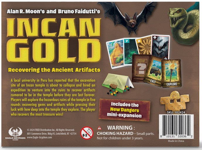 Incan Gold 2024 Edition (Inc New Dangers Expansion)