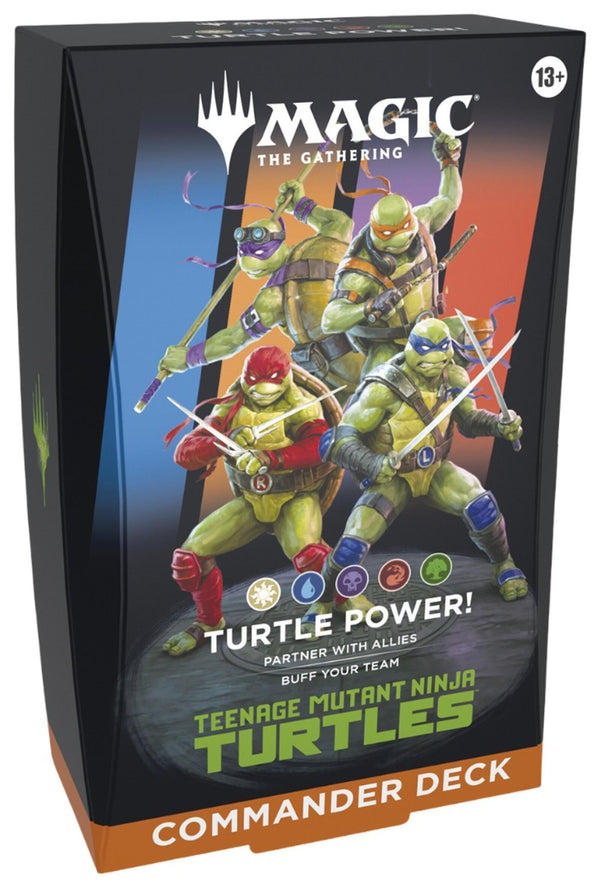 MTG Magic the Gathering Teenage Mutant Ninja Turtles - Commander Deck Turtle Power (WHITE/BLUE/BLACK/RED/GREEN)