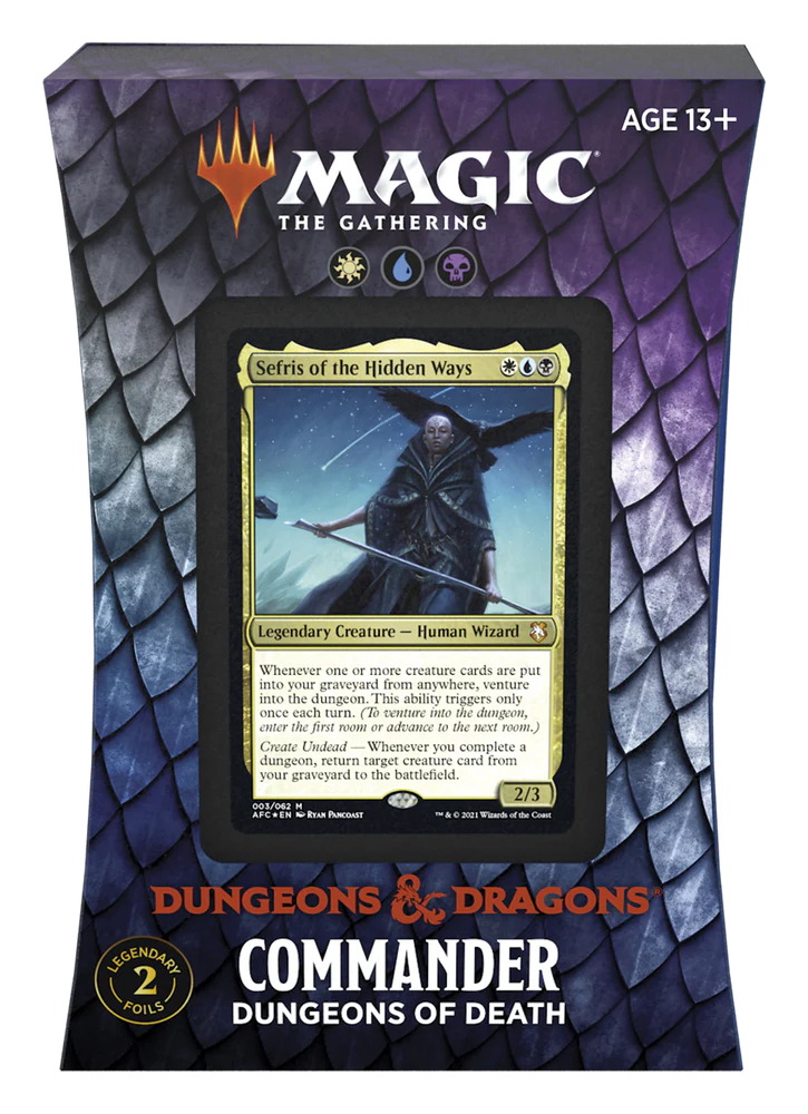 MTG Magic the Gathering: Adventures in the Forgotten Realms - Dungeons of Death Commander Deck