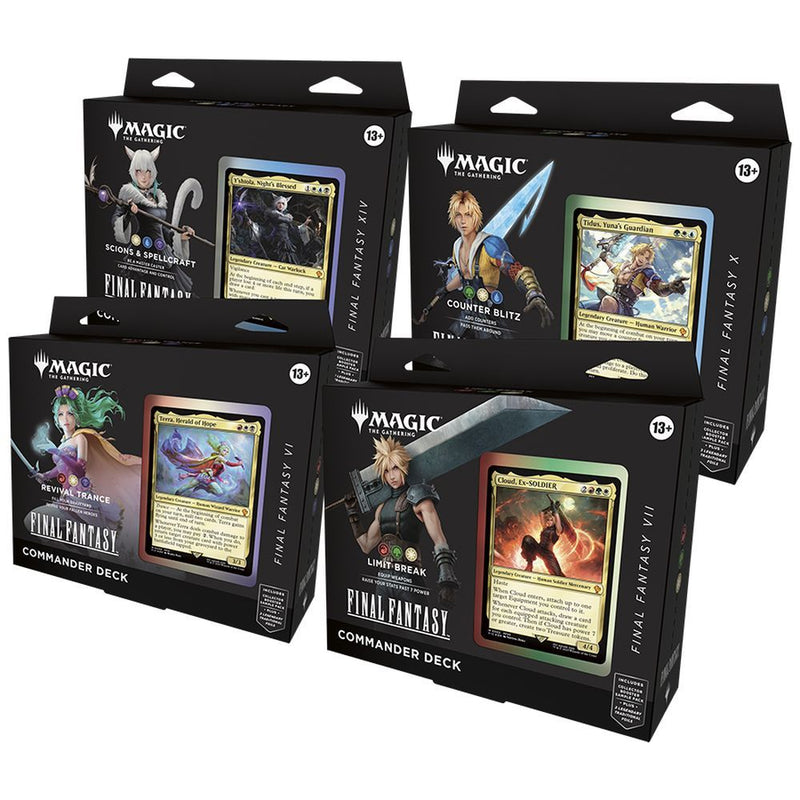MTG Magic the Gathering: Final Fantasy - Commander Deck Display (4)