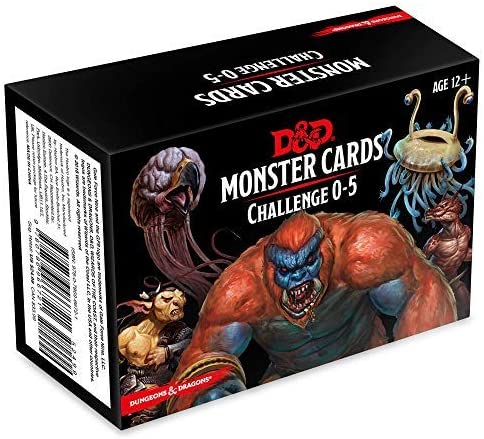 D&D Monster Cards: Monster Challenge Deck 0-5 (179 Cards)