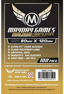 Card Sleeves: Mayday - 100 Premium Gold "Dixit" Magnum Ultra Fit (80mm x 120mm)