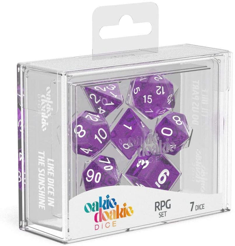 Dice: Oakie Doakie Dice RPG Set Speckled - Purple (7)