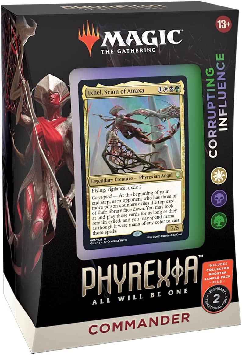 MTG Magic the Gathering: Phyrexia All Will Be One Commander Deck Display (Set of 2)