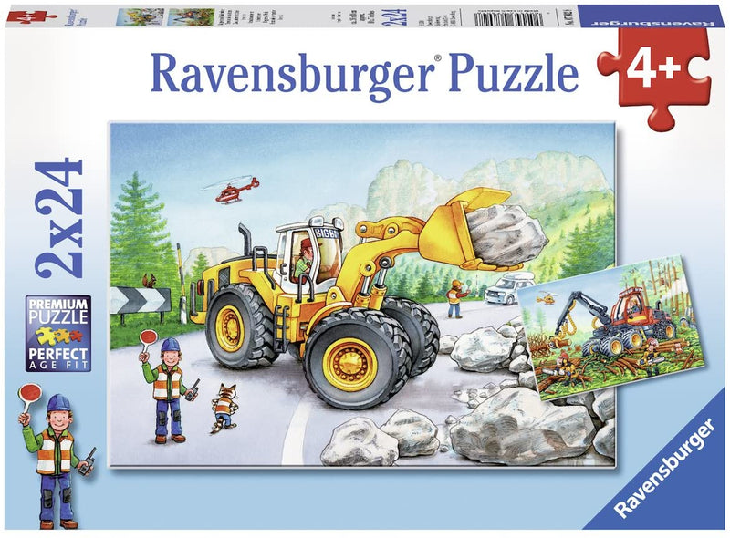 Puzzle: (2 x 24 pc) Diggers At Work
