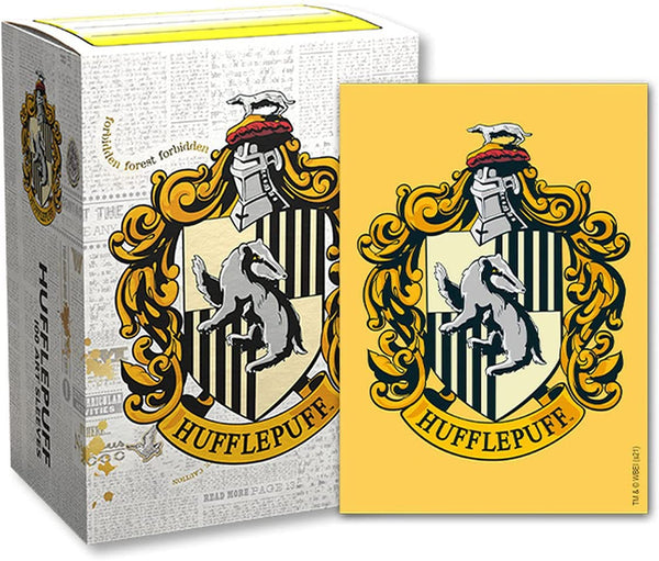 Card Sleeves: Dragon Shield - 100 Box Matte - WizardingWorld: Hufflepuff