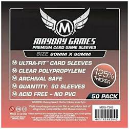 Card Sleeves: Mayday - 50 Premium "Square" Medium (80mm x 80mm)