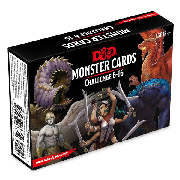 D&D Monster Cards: Monster Challenge Deck 6-16 (74 Cards)
