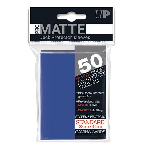 Card Sleeves: Ultra Pro - 50 Pro Matte "Standard" Blue (66mm x 91mm)