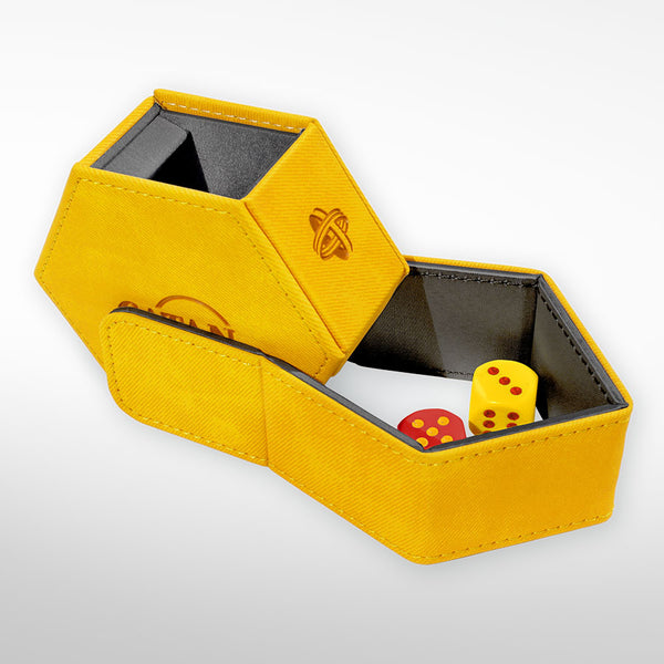 Catan Hexatower Premium Dice Tower - Yellow