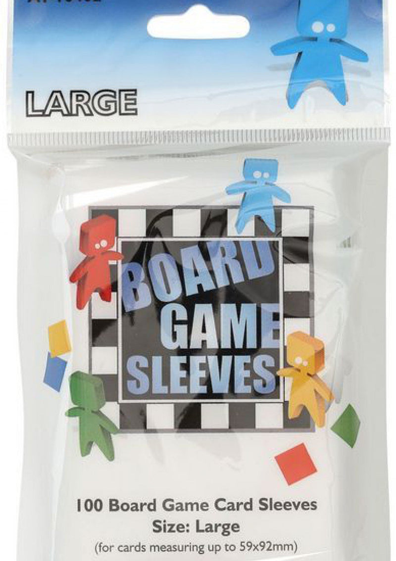 Card Sleeves: Board Game Sleeves - 100 "Large" Clear (59mm x 92mm)