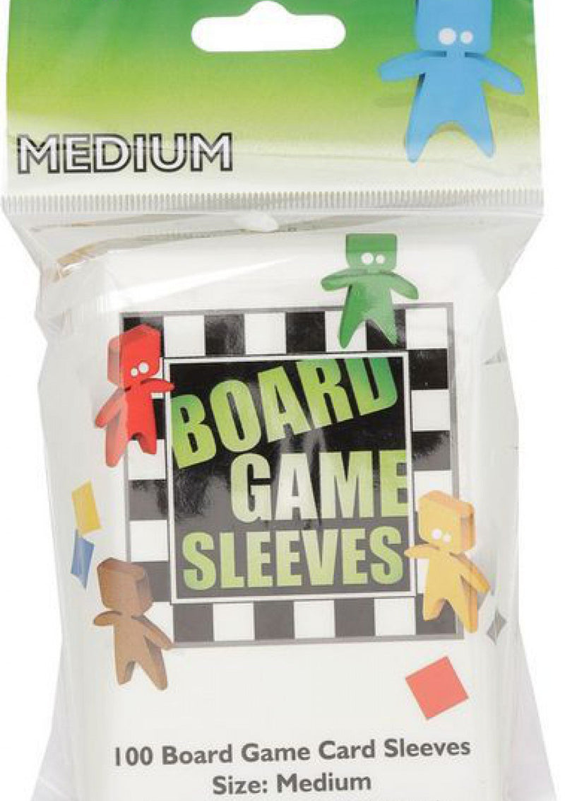 Card Sleeves: Board Game Sleeves- 100 "Medium" Clear (57mm x 89mm)