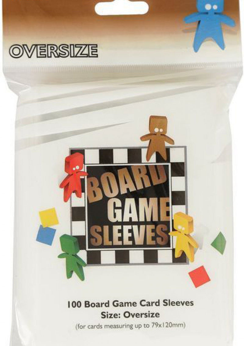 Card Sleeves: Board Game Sleeves - 100 "Oversize" Clear (79mm x 120mm)