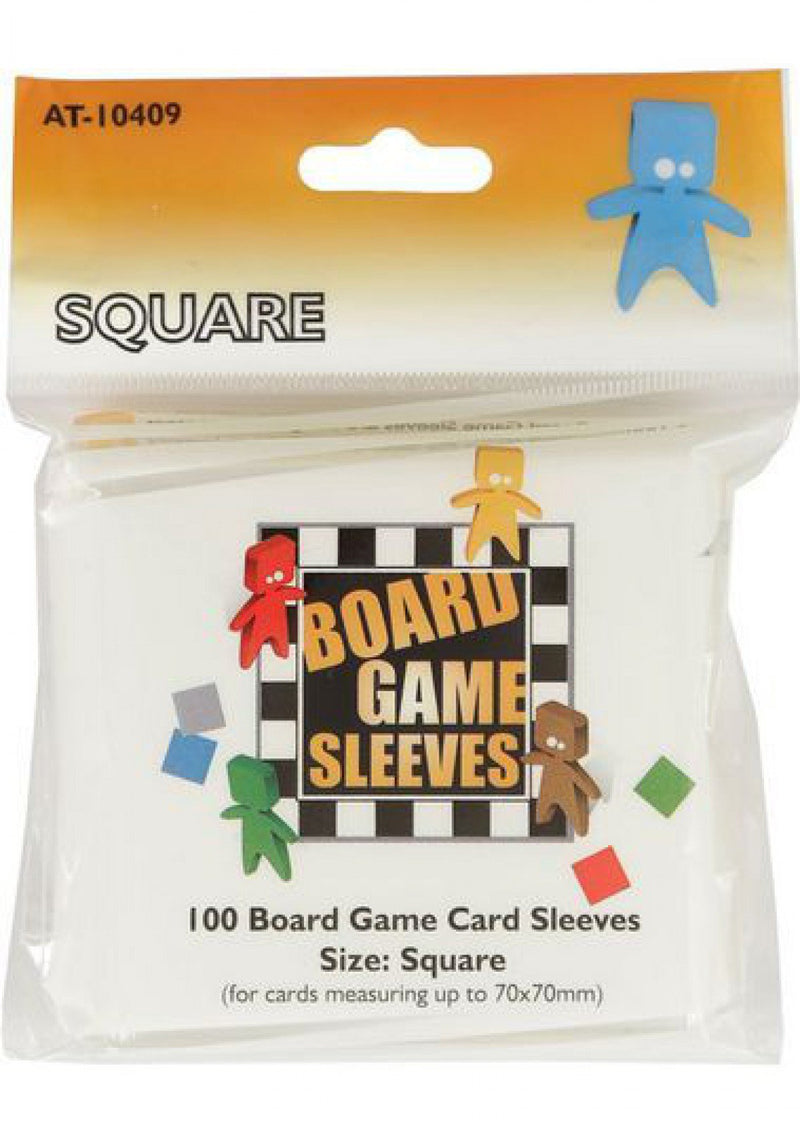 Card Sleeves: Board Game Sleeves- 100 "Square" Clear (70mm x 70mm)