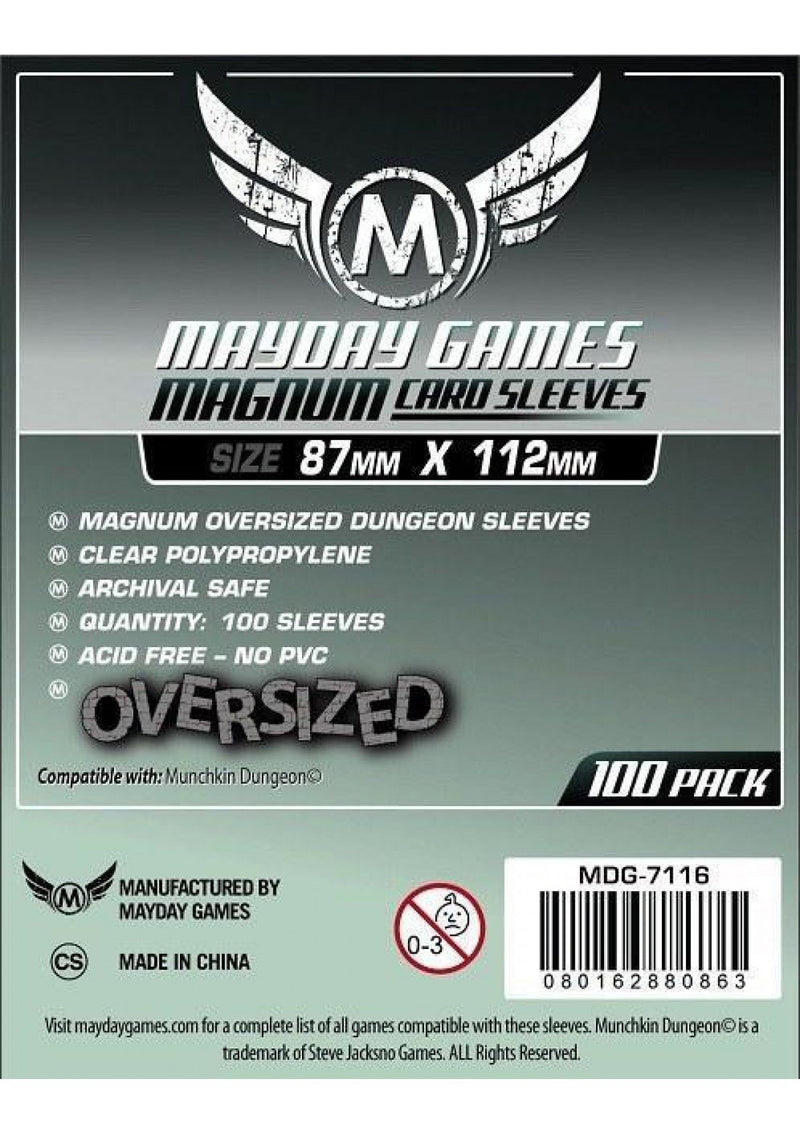 Card Sleeves: Mayday - 100 Teal "Munchkin Dungeon" Magnum Oversized (8 Tabletop Games Pty Ltd Card Sleeves: Mayday - 100 Teal "Munchkin Dungeon" Magnum Oversized (8 Tabletop Games Pty Ltd