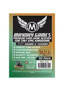 Card Sleeves: Mayday - 50 Premium Green / Gold "Tiny Epic Kingdoms" (88mm x 125mm)