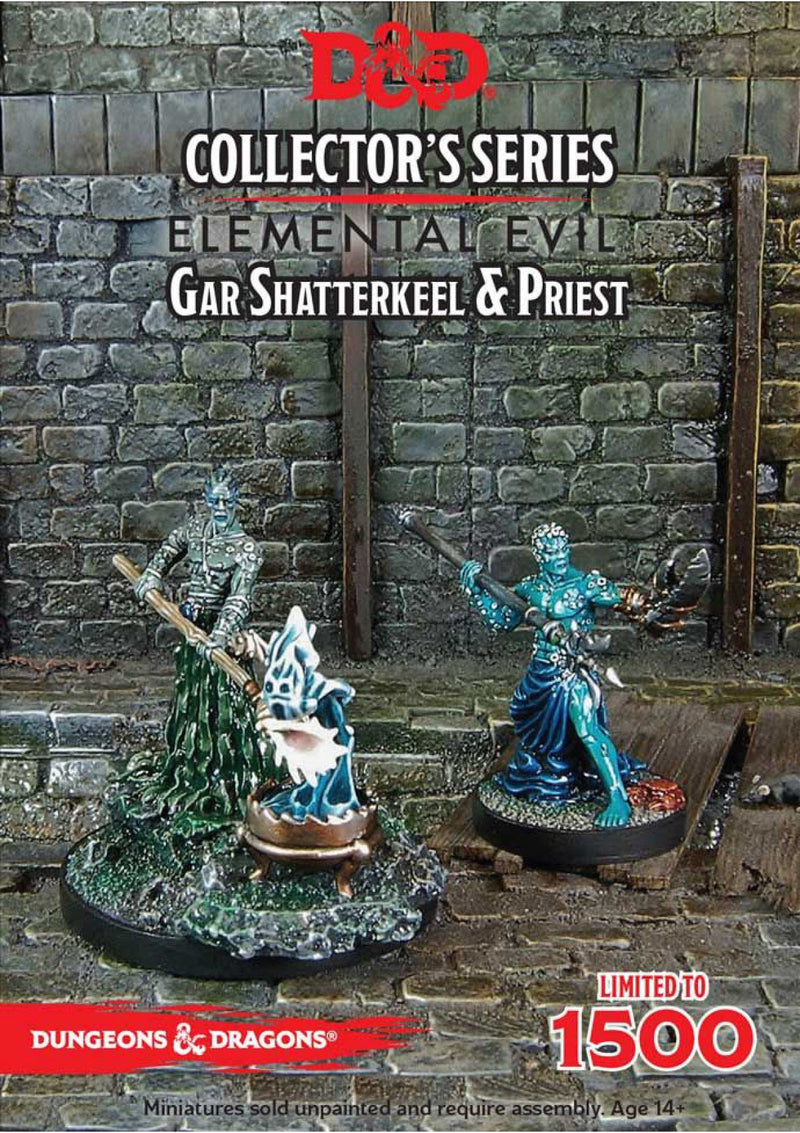 D&D Collector's Series Miniatures: Elemental Evil - Gar Shatterkeel & Water Priest
