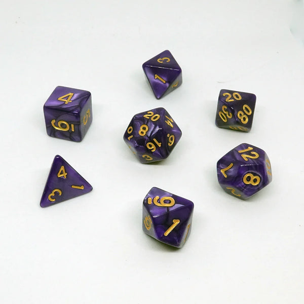 Dice: Chronicle Cards Dice Set - 'Pearlescent Midnight' Resin