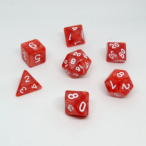 Dice: Chronicle Cards Dice Set - 'Pearlescent Red' Resin