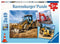 Puzzle: (3 x 49 pc) Digger At Work