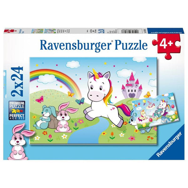Puzzle: (2 x 24 pc) Fairytale Unicorn
