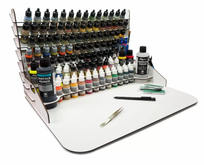 Vallejo Paint Display and Work Station with Vertical Storage 50 x 37 cm
