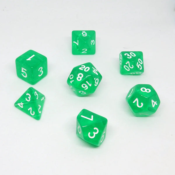Dice: Chronicle Cards Dice Set - 'Slime Shimmer' Resin