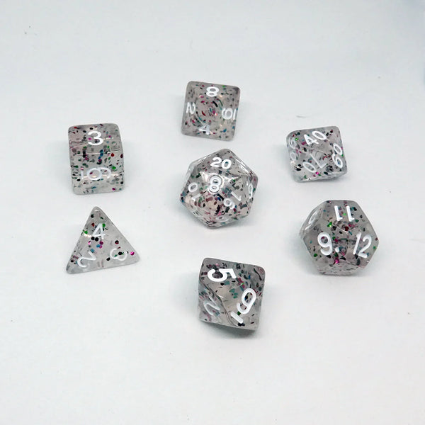 Dice: Chronicle Cards Dice Set - 'Static Sparkle' Resin