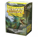 Card Sleeves: Dragon Shield - 100 Box Matte "Standard" Olive (63mm x 88mm)