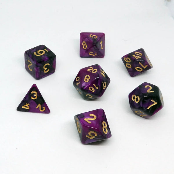 Dice: Chronicle Cards Dice Set - 'Warlock Marble' Resin