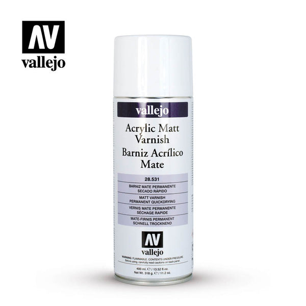 Vallejo Aerosol Acrylic Varnish 28.531 - Matt 400ml