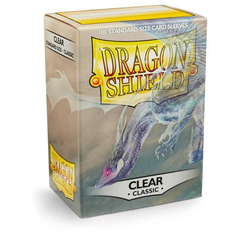Card Sleeves: Dragon Shield - 100 Box Classic "Standard" Clear (63mm x 88mm)