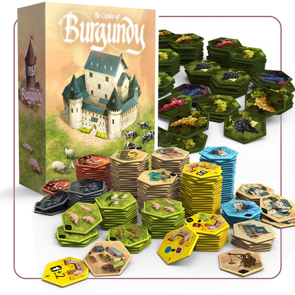 The Castles of Burgundy - Special Edition Upgraded Hex Acrylic