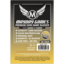 Card Sleeves: Mayday - 50 Premium Gold "Dixit" Magnum Ultra Fit (80mm x 120mm)