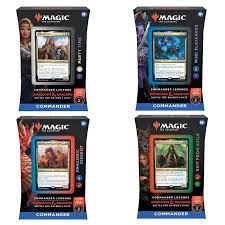 MTG Magic the Gathering: Magic Commander Legends: Battle for Baldur’s Gate - Commander Deck Display (Bundle of 4)