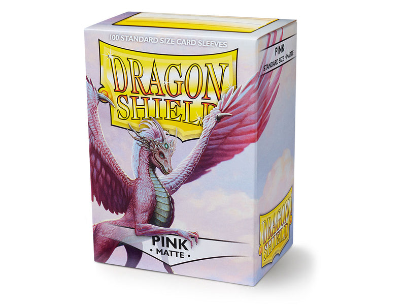 Card Sleeves: Dragon Shield - 100 Box Matte "Standard" Pink (63mm x 88mm)