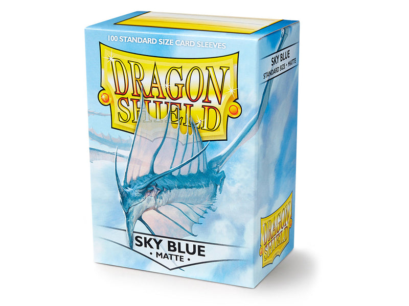 Card Sleeves: Dragon Shield - 100 Box Matte "Standard" Sky Blue (63mm x 88mm)