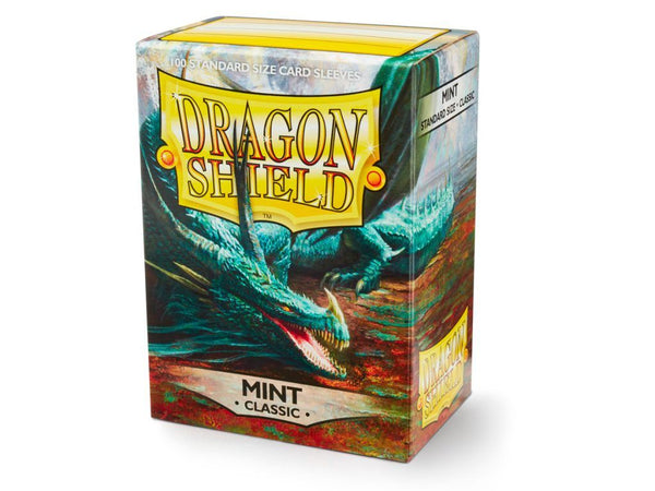 Card Sleeves: Dragon Shield - 100 Box Classic "Standard" Mint (63mm x 88mm)