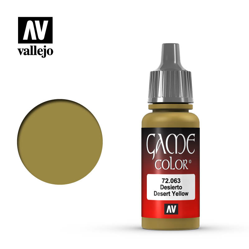 Vallejo Game Colour 72.063 - Desert Yellow 17 ml