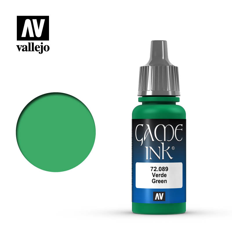 Vallejo Game Colour Ink 72.089 - Green 17 ml
