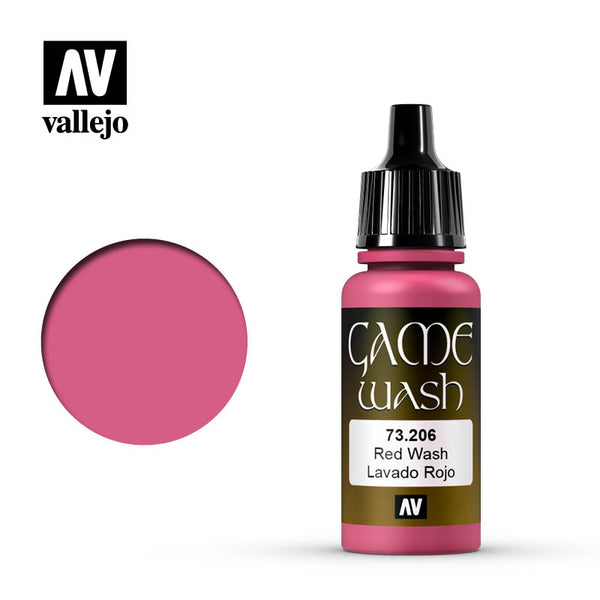 Vallejo Game Colour Wash 73.206 - Red Wash 17 ml