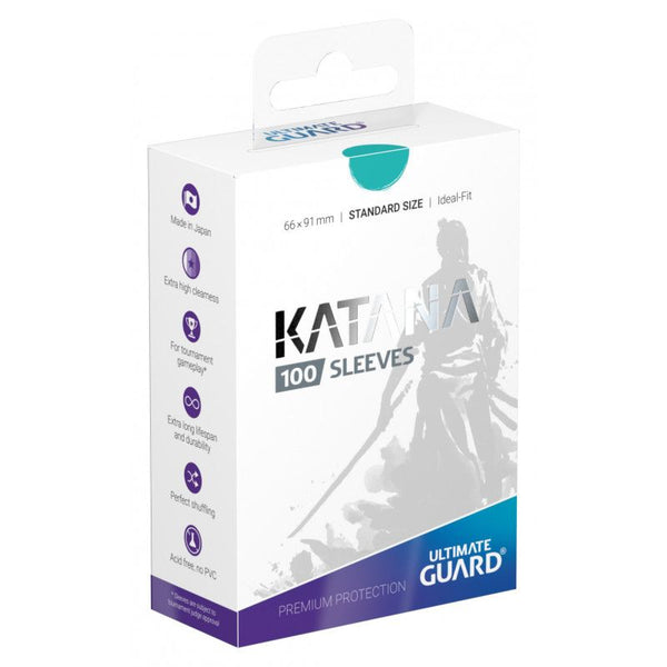 Card Sleeves: Ultimate Guard - Katana Standard Size (66 x 91 mm) Turquoise (100)