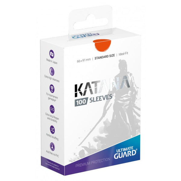 Card Sleeves: Ultimate Guard - Katana Standard Size (66 x 91 mm) Orange (100)