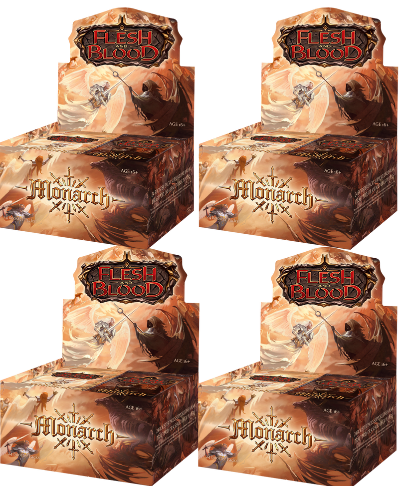 Flesh and Blood TCG Monarch 1st Edition - Sealed Case (4 Display Boost Tabletop Games Pty Ltd Flesh and Blood TCG Monarch 1st Edition - Sealed Case (4 Display Boost Tabletop Games Pty Ltd